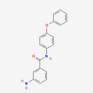 molecular formula C19H16N2O2 B1290185 3-Amino-N-(4-phenoxyphenyl)benzamide CAS No. 473464-00-5