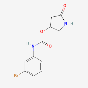 5-Oxopyrrolidin-3-yl (3-bromophenyl)carbamate