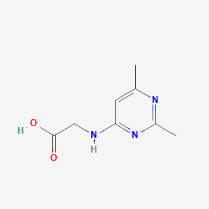 molecular formula C8H11N3O2 B12901882 Glycine, N-(2,6-dimethyl-4-pyrimidinyl)- CAS No. 139399-52-3