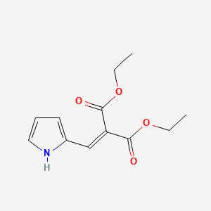 molecular formula C12H15NO4 B12901895 Diethyl 2-(1H-pyrrol-2-ylmethylene)malonate CAS No. 91642-12-5