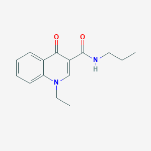 molecular formula C15H18N2O2 B12901896 1-Ethyl-4-oxo-N-propyl-1,4-dihydroquinoline-3-carboxamide CAS No. 112935-98-5