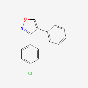 molecular formula C15H10ClNO B12901901 3-(4-Chlorophenyl)-4-phenyl-1,2-oxazole CAS No. 130966-62-0