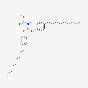 Ethyl [bis(4-nonylphenoxy)phosphanyl]carbamate