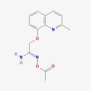 N-Acetoxy-2-((2-methylquinolin-8-yl)oxy)acetimidamide