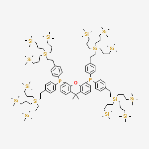 (9,9-Dimethyl-9H-xanthene-4,5-diyl)bis(bis(4-(2-(tris(3-(trimethylsilyl)propyl)silyl)ethyl)phenyl)phosphine)