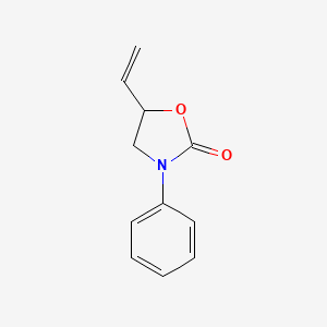 molecular formula C11H11NO2 B12902001 3-Phenyl-5-vinyl-1,3-oxazolidin-2-one CAS No. 69974-30-7