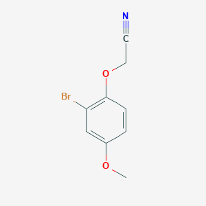 molecular formula C9H8BrNO2 B1290201 2-(2-Bromo-4-methoxyphenoxy)acetonitrile CAS No. 951918-37-9