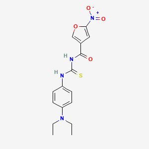 N-((4-Diethylaminophenyl)thiocarbamoyl)-5-nitrofuran-3-carboxamide