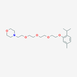 4-{2-[2-(2-{2-[5-Methyl-2-(propan-2-yl)phenoxy]ethoxy}ethoxy)ethoxy]ethyl}morpholine