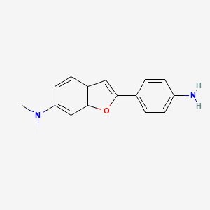 2-(4-Aminophenyl)-N,N-dimethyl-1-benzofuran-6-amine