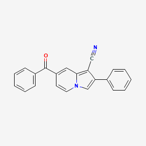 7-Benzoyl-2-phenylindolizine-1-carbonitrile