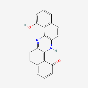 molecular formula C20H12N2O2 B12902099 Dibenzo[a,h]phenazine-1,8-diol CAS No. 26846-41-3