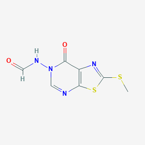 N-[2-(Methylsulfanyl)-7-oxo[1,3]thiazolo[5,4-d]pyrimidin-6(7H)-yl]formamide