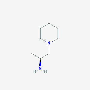 molecular formula C8H18N2 B1290211 (S)-1-(2-Amino-propan-1-yl)-piperidine 