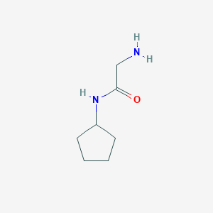 molecular formula C7H14N2O B1290212 2-Amino-N-cyclopentyl-acetamide CAS No. 885280-56-8