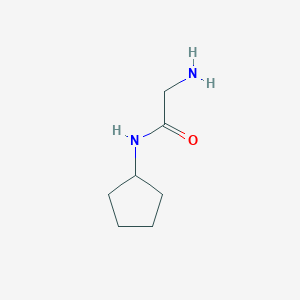 molecular formula C7H14N2O B1290212 2-Amino-N-cyclopentyl-acétamide CAS No. 885280-56-8