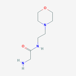 molecular formula C8H17N3O2 B1290213 2-amino-N-[2-(morpholin-4-yl)ethyl]acetamide 