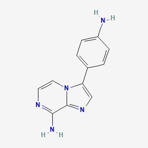 Imidazo[1,2-a]pyrazin-8-amine, 3-(4-aminophenyl)-