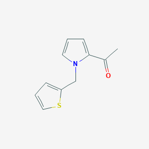 1-{1-[(Thiophen-2-yl)methyl]-1H-pyrrol-2-yl}ethan-1-one