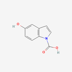 molecular formula C9H7NO3 B12902183 5-Hydroxy-1H-indole-1-carboxylic acid CAS No. 125502-72-9