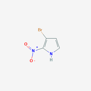 molecular formula C4H3BrN2O2 B12902206 3-Bromo-2-nitro-1H-pyrrole 