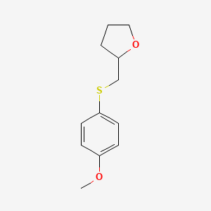 2-{[(4-Methoxyphenyl)sulfanyl]methyl}oxolane