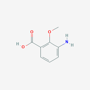 molecular formula C8H9NO3 B1290227 3-Amino-2-methoxybenzoic acid CAS No. 861306-04-9