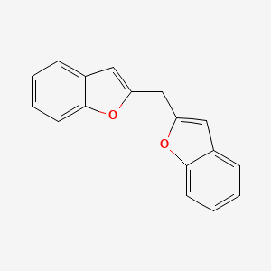 molecular formula C17H12O2 B12902282 Benzofuran, 2,2'-methylenebis- CAS No. 62452-61-3