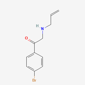 molecular formula C11H12BrNO B12902289 1-(4-Bromophenyl)-2-[(prop-2-en-1-yl)amino]ethan-1-one CAS No. 920804-19-9