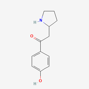 1-(4-Hydroxyphenyl)-2-(pyrrolidin-2-yl)ethan-1-one