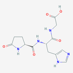 molecular formula C13H17N5O5 B12902326 5-Oxo-D-prolyl-L-histidylglycine CAS No. 80817-86-3