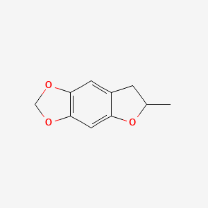 molecular formula C10H10O3 B12902341 Furo[2,3-f]-1,3-benzodioxole, 6,7-dihydro-6-methyl- CAS No. 109072-90-4