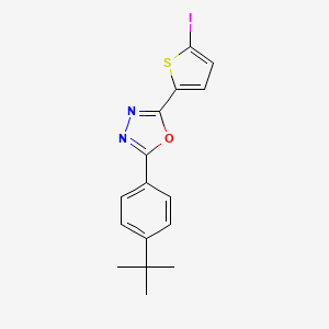 1,3,4-Oxadiazole, 2-[4-(1,1-dimethylethyl)phenyl]-5-(5-iodo-2-thienyl)-