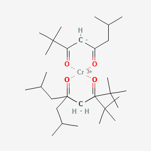 molecular formula C33H57CrO6 B12902401 Chromium, tris(2,2,7-trimethyl-3,5-octanedionato-O,O')- 