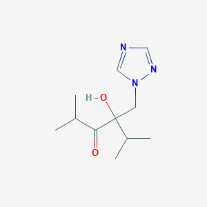 4-Hydroxy-2,5-dimethyl-4-[(1H-1,2,4-triazol-1-yl)methyl]hexan-3-one