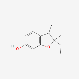 molecular formula C12H16O2 B12902419 2-Ethyl-2,3-dimethyl-2,3-dihydro-1-benzofuran-6-ol CAS No. 113168-16-4