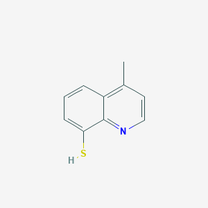 molecular formula C10H9NS B12902434 4-Methylquinoline-8-thiol CAS No. 13982-83-7