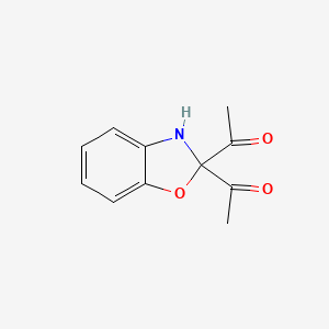 1,1'-(2,3-Dihydrobenzo[d]oxazole-2,2-diyl)diethanone