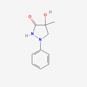 4-Hydroxy-4-methyl-1-phenylpyrazolidin-3-one