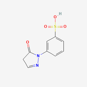 3-(5-Oxo-4,5-dihydro-1H-pyrazol-1-yl)benzene-1-sulfonic acid