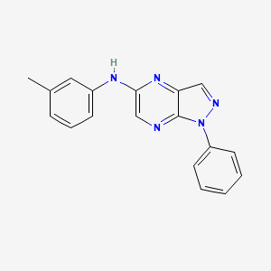 1-phenyl-N-(m-tolyl)-1H-pyrazolo[3,4-b]pyrazin-5-amine