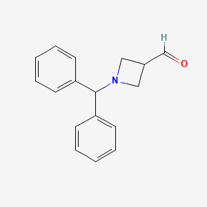 molecular formula C17H17NO B1290247 1-Benzhydrylazetidine-3-carbaldehyde CAS No. 72351-37-2