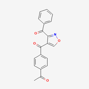 1-[4-(3-Benzoyl-1,2-oxazole-4-carbonyl)phenyl]ethan-1-one