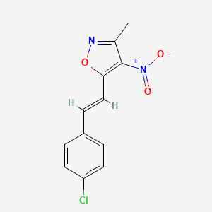 5-(4-Chlorostyryl)-3-methyl-4-nitroisoxazole