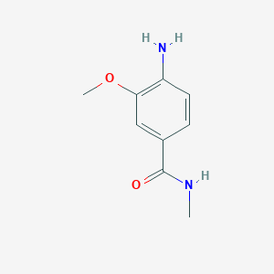 molecular formula C9H12N2O2 B1290252 4-amino-3-methoxy-N-methylbenzamide CAS No. 866329-57-9