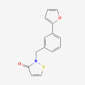 2-(3-(furan-2-yl)benzyl)isothiazol-3(2H)-one