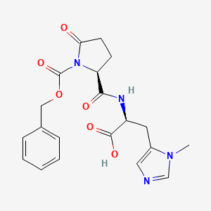 1-[(Benzyloxy)carbonyl]-5-oxo-L-prolyl-3-methyl-L-histidine