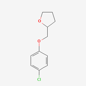 molecular formula C11H13ClO2 B12902557 2-((4-Chlorophenoxy)methyl)tetrahydrofuran CAS No. 828254-94-0