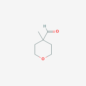 molecular formula C7H12O2 B1290258 4-Methyltetrahydro-2H-pyran-4-carbaldehyde CAS No. 65626-22-4