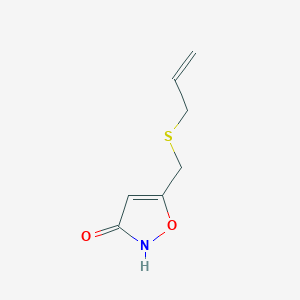 5-{[(Prop-2-en-1-yl)sulfanyl]methyl}-1,2-oxazol-3(2H)-one